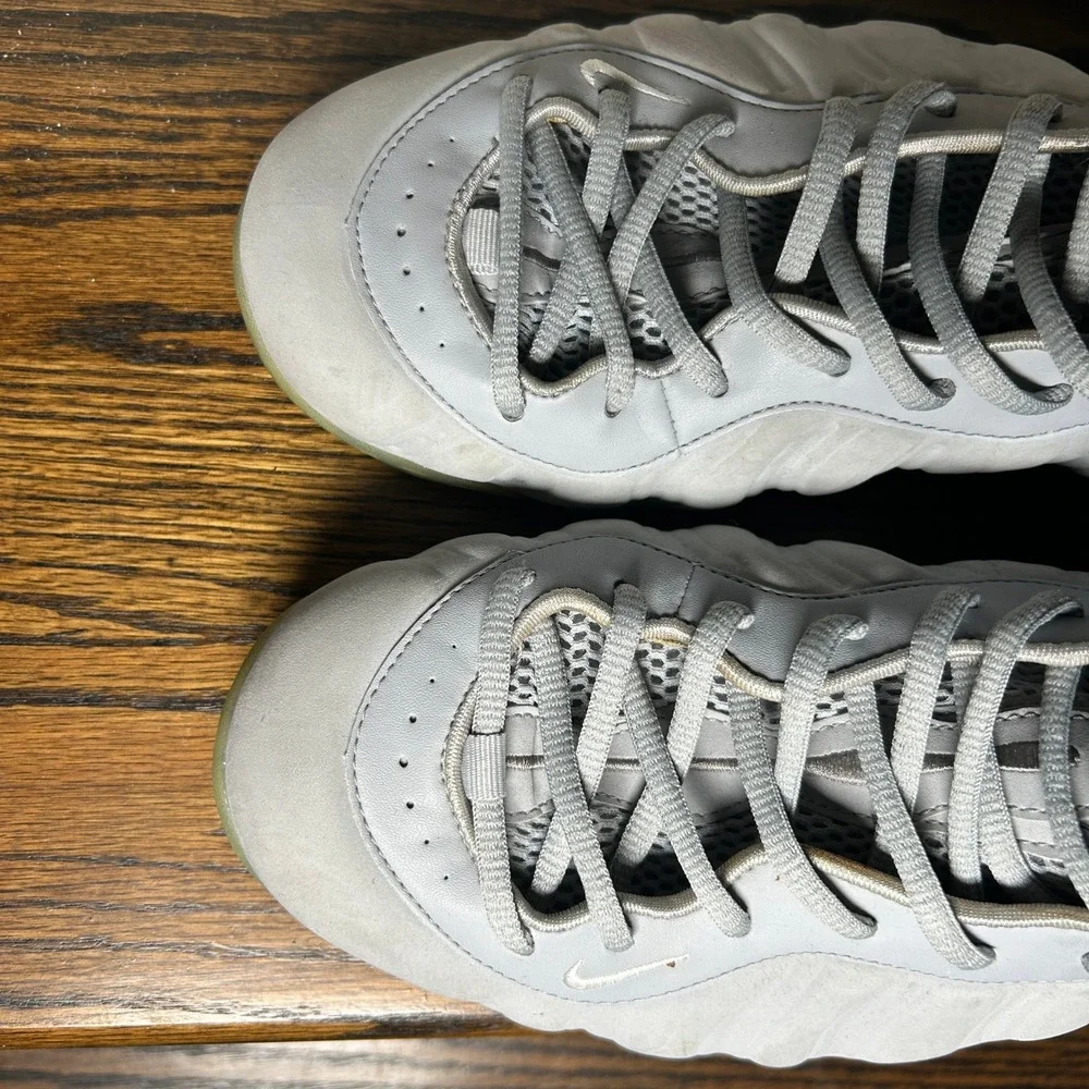 Nike Air Foamposite One Wolf Grey Suede 575420-007 Mens Basketball Shoes 13